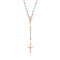 Collana Amen Donna Rosari in Argento Cristallo CRO10RCVT4